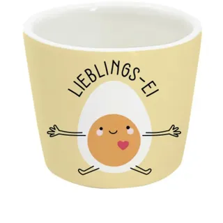 Grafik-Werkstatt 64536 Eierbecher | Porzellan Becher | Lieblings-Ei