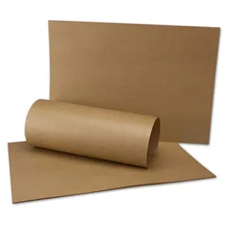 50x DIN A4 Bogen Natron-Kraftpapier - braun gerippt - Grammatur: 70gr - Größe: 210 x 297 mm - PROFESSIONELLE QUALITÄT