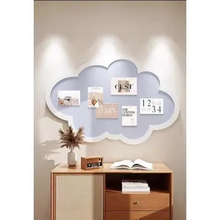 Wolken-Korktafel, Wandmontage, niedliche Wanddekoration, Filz, Pinnwand, selbstklebende Kork-Memoboards mit Reißzwecken, faltbare dekorative Display-Panels (blau)