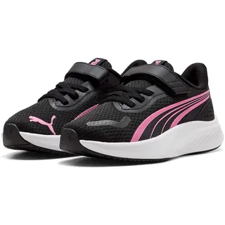 Puma Pounce Lite Ac+ Kids Black/Posie Pink/White 34