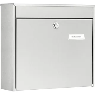 Burg Wächter Borkum Zaun-Briefkasten 3878 Ni Edelstahl