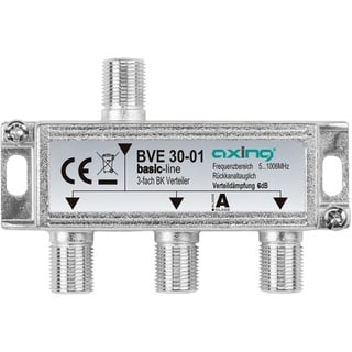 Axing BVE 30-01 3-Fach Verteiler, 5-1006MHz, brummentstört