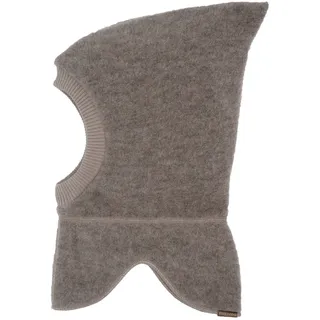 Maximo MAXIMO, Jungen, Gr. 49, braun (braunmeliert), Fleece, Baumwolle, meliert, unifarben, Mützen, Wolle, gefüttert, Rippstrickbündchen, mit Zipfel