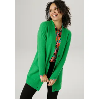 Aniston SELECTED Longstrickjacke Grün 48