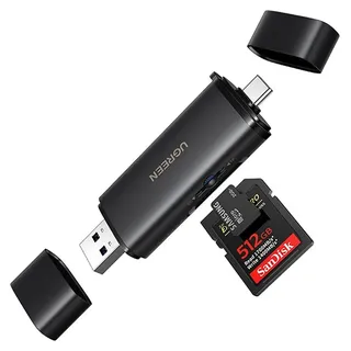 UGREEN 2-in-1 Usb-c/usb-a Speicherkartenleser | Schwarz