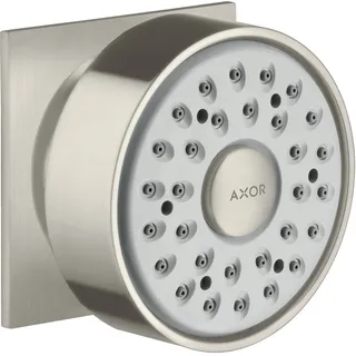 Hansgrohe Seitenbrause Axor eck Ros., schwenkb., 1j, Edelstahl-Optik