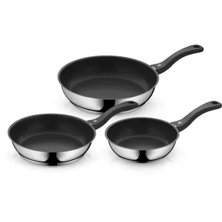 WMF Devil Pfannen-Set 3-tlg. 20 cm + 24 cm + 28 cm edelstahl