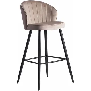 Wohnling Barhocker 56 x 102,5 x 52,5 cm Beige