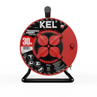 Kabeltrommel 30m 4× 230 V Schuko 3×2,5 H05RR-F Professional Line W-98686