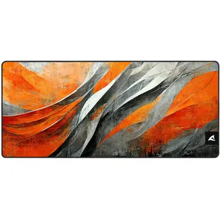 Sharkoon Skiller SGP30 XXL D6, Gaming Mouse Mat, grau/orange (4044951039524)