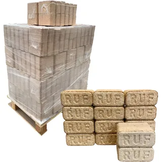 Feuerpracht Premium RUF Holzbriketts Halb-Palette 300KG (30x10KG) (Inkl. Qualitätsvideo)