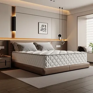 Aiibot Matratze 80x200 cm, orthopädische 7-Zonen Federkernmatratze 80x200 Matratzen Höhe 22cm, Federkernmatratze mit Spannbettlaken