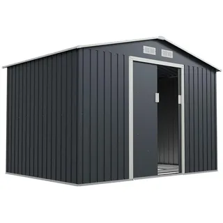 Juskys Geräteschuppen XL Anthrazit