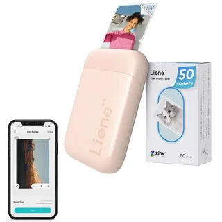 LIENE Pearl tragbarer Fotodrucker 2x3 Pink