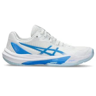 Asics Damen Volleyballschuhe SKY ELITE FF 3, Größe 38 in Grau WHITE/BLUE COAST