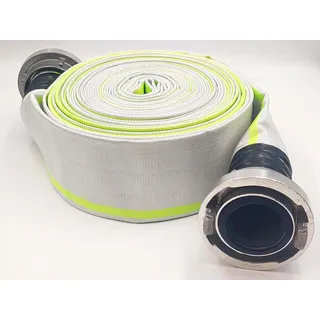 75 mm Ø - 3 Zoll | B-75-20 Meter Industrieschlauch | Feuerwehrschlauch | Bauschlauch | Flachschlauch | Schlauch mit Storz-Kupplung