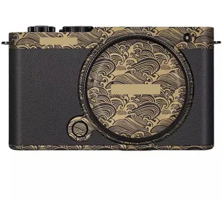 Kameraschutzfolie, kratzfester Aufkleber, Vinyl, Schutzfolie, Körperschutz, Aufkleber für Panasonic Lumix S9 S 9 (Wave Gold)