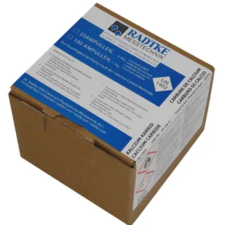 Carbid Ampullen für CM Messgerät / 25 Stück | 