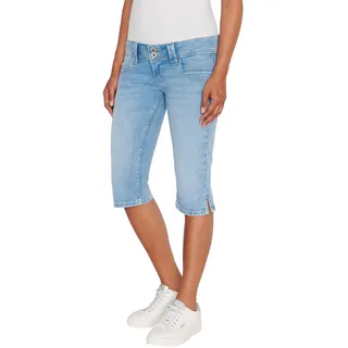Pepe Jeans Damen SLIM CROP LW Shorts, Blau (Denim-MP2), 25W - 25W
