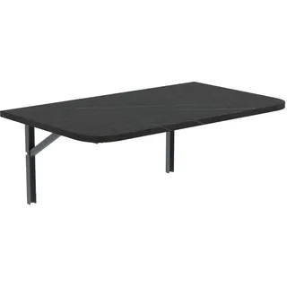 AKKE Klapptisch Wandklapptisch Esstisch - Klappbar Faltbar Platzsparend - Abgerundete Ecken - 80cm x 60cm - Trockener Stein
