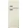 15635 B Retro-Kühl-Gefrierkombination (206 l, 1440 mm hoch, Beige)