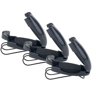 Lescars Brillenhalterung: 3er-Set stabile Kfz-Brillenhalter für Sonnen- oder Zweitbrille (Brillenhalter Auto, Brillenhalterung Auto, Etui)