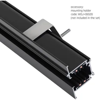 SpectrumLED Spectrum LED 3-Phasen Stromschiene (SPS 2) Einbau 1m für Schienensystem Leuchten Strahler IP20 schwarz 100 cm