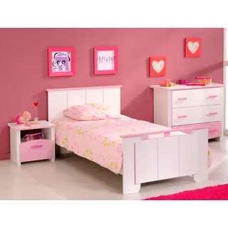 Parisot Jugendzimmer-Set »Biotiful« rosa (weiß, rosa), Schlafzimmermöbel-Sets