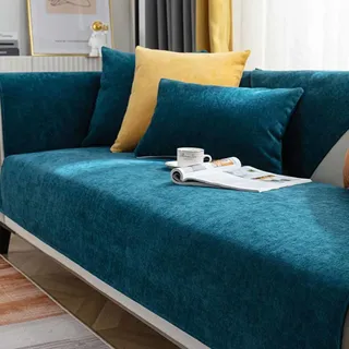 YWQJL Sofa Überzug Sofabezug Ecksofa L Form Couch Cover Waterproof Stretch Sofa Bezug Ecksofa Bezug Sofabezug 1/2/3/4 Sitzer Pet Blanket Sofahusse,E-90x90cm