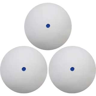 Keuyeo Squashbälle, 3 Stücke Professioneller Gummi-squashball Für Squashschläger Einzelner Roter Blauer Gelber Punkt Schneller Speedball Für Anfänger