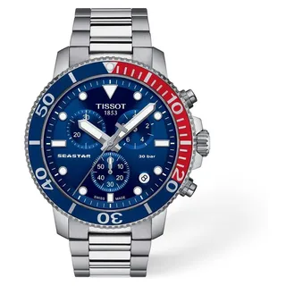 TISSOT T-Sport Seastar 1000 Quartz Chronograph Edelstahl 45,5 mm T120.417.11.041.03