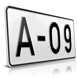 schildEVO 1 Kfz-Kennzeichen kurz | Alte Schrift DIN 1451 | 300 x 110 mm | Ohne EU-Feld | Altes deutsches Nummernschild