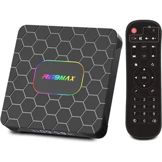 Android TV Box 14.0, 4GB RAM 64GB ROM RK3528 Quad-Core, TV Box Support 4K UHD HD 2.0, WiFi 6/Bluetooth 5.0, Dual USB 3.0/2.0 1000M LAN Smart Box
