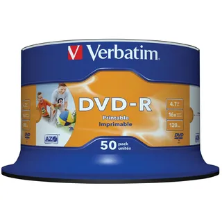 Verbatim DVD-R 4,7 GB 16x bedruckbar 50 St.
