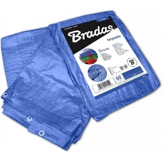 Bradas Gewebe-Schutzplane 10x10 60 g Blau 10 x 10 m