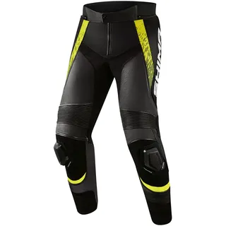 SHIMA STR 2.0 Motorrad Lederhose, schwarz-gelb, Größe 58