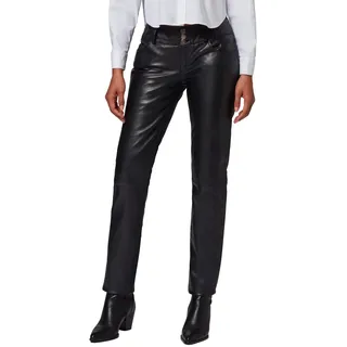 RICANO Skinny Pant – Damen Lederhose (Slim Fit) mit Akzentnaht aus echtem (Premium) Lamm Leder - M