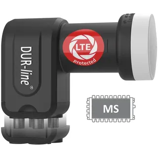 Dur-Line +Ultra Quattro LNB für Multischalter-Betrieb schwarz