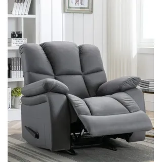 XXL-Relaxsessel mit verstellbarer Rückenlehne HSP94-DGR dunkelgrau