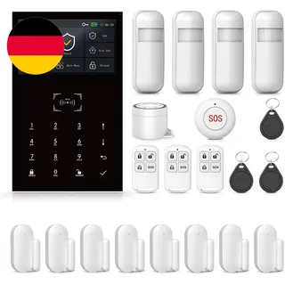 PGST Alarmanlage Haus Mit 4G & Tuya App - Intelligentes Sicherheitssystem,4,3 Zo