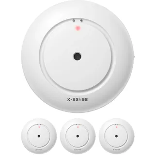 X-Sense Wi-Fi Wassermelder mit Batterie, Wassersensor IP66, WLAN-Wassersensor, EIN Zubehörteil für das SWS54-Wassersensor-Kit, Einzelverpackung, Modell SWS51, 3 Stück