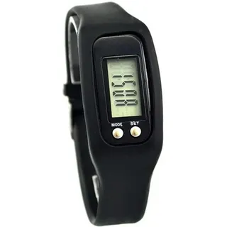 VALINK Schrittzähler-Uhr, LCD-Display, Schrittzähler, Smart-Armbanduhr, digitaler Schrittzähler, Schwarz