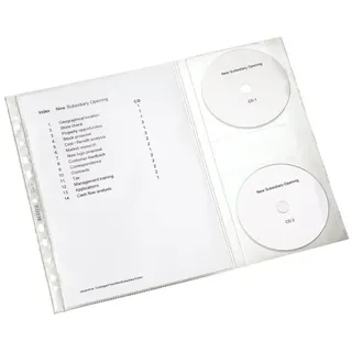 Leitz Prospekthülle mit CD-Klappe,