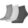 Socken Quarter Plain 3P 3 Paar Grau 39-42