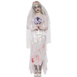 Smiffys Zombie-Kostüm Untote Braut Damen S