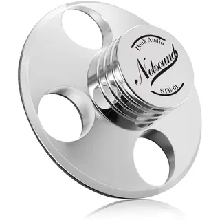 Nobsound STB-01 Schallplattengewicht LP Vinyl Turntables Metal Disc Stabilizer Record Weight für Plattenspieler (Silber)