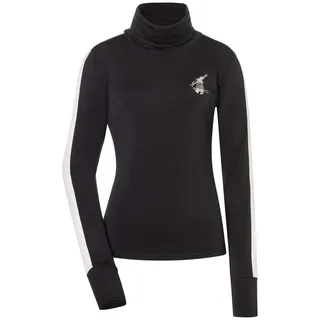 super.natural W Bunny Roll Neck jet black/f. white/various/eucalyptus gl (85J) L