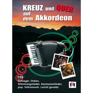 ISBN Kreuz und Quer auf dem Akkordeon