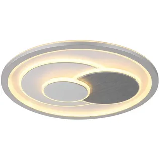 GLOBO LED Deckenleuchte 1 rund Chrom weiß matt