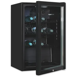 Exquisit GKS120-GT-160C Getränkekühlschrank (118 l, 840 mm hoch, Schwarz)